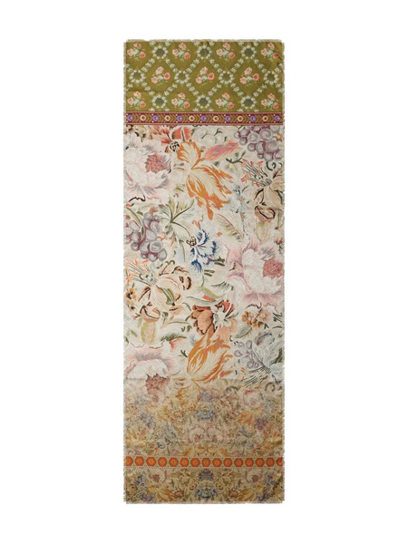  Pierre-louis Mascia Floral-pattern Silk Scarf - Green 
