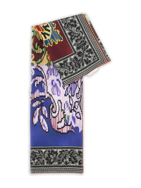  Pierre-louis Mascia Floral-print Scarf - Blue 