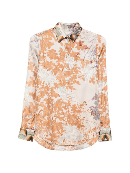  Pierre-louis Mascia Floral Print Shirt - Neutrals 