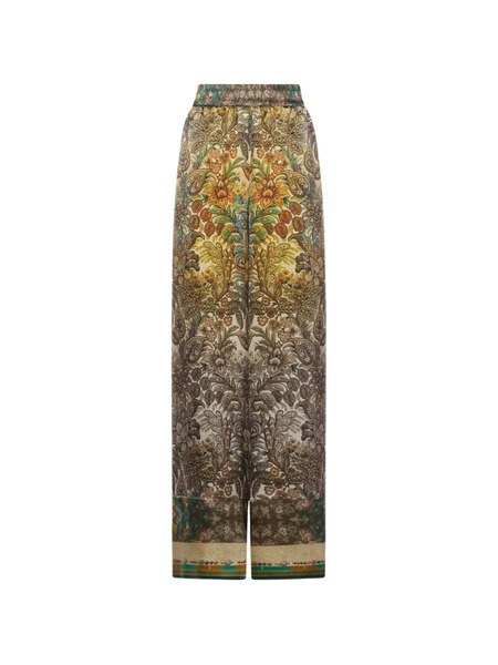  Pierre-louis Mascia Mutka Palazzo Pants - Green 
