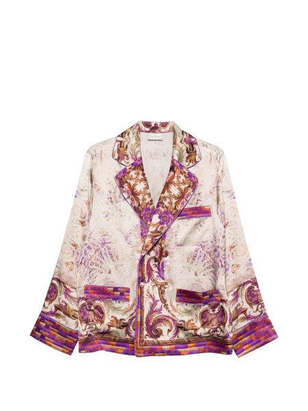  Pierre-louis Mascia Mutka Printed Jacket - Neutrals 