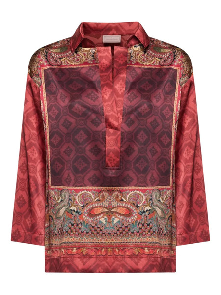 Pierre-louis Mascia Paisley-print Blouse - Red 