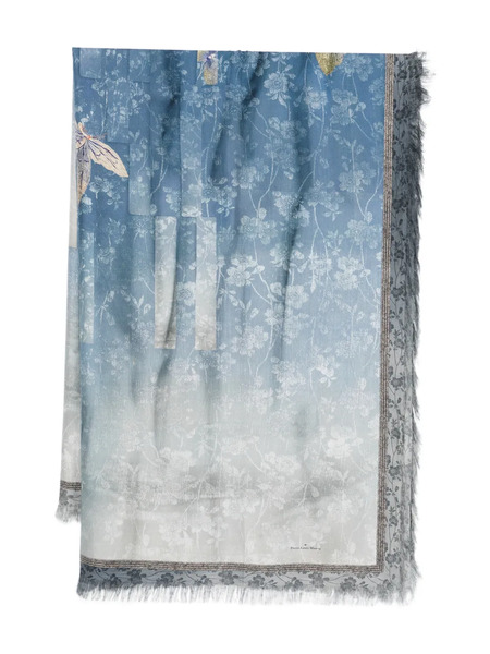 Pierre-louis Mascia Patterned Scarf - Blue 