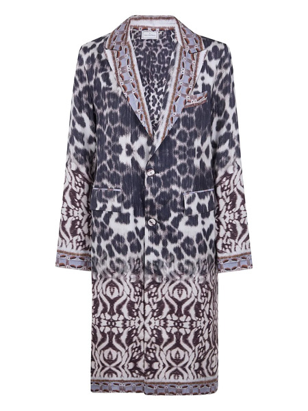  Pierre-louis Mascia Patterned Silk Coat - Neutrals 