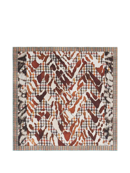  Pierre-louis Mascia Patterned Square Scarf - Brown 
