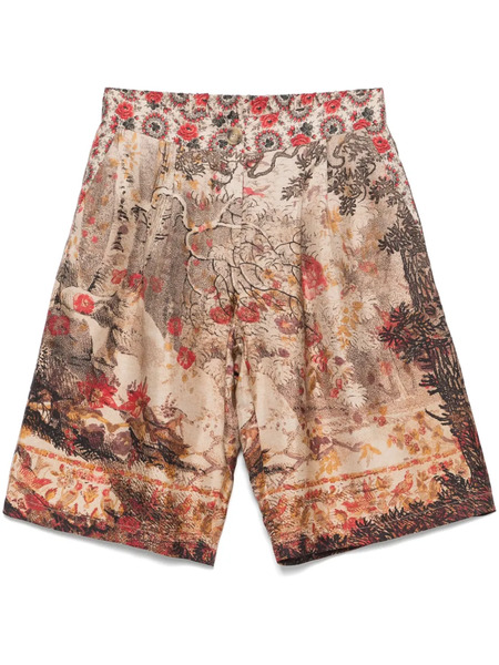  Pierre-louis Mascia Silk Shorts - Neutrals 