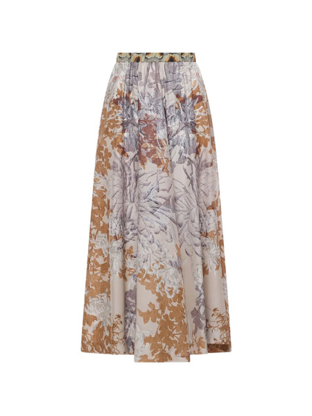  Pierre-louis Mascia Tetris Floral A-line Maxi Skirt - Neutrals 