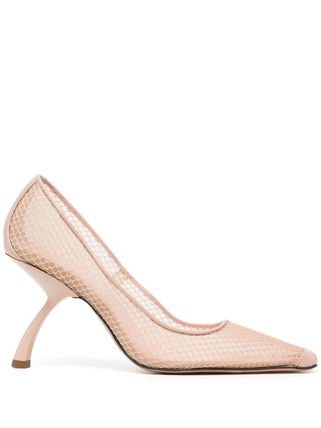  Pīferi Tania 85mm Square-toe Pumps - Pink 