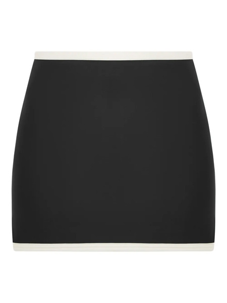  Pilzer Contrasting-trim Mini Skirt - Black 