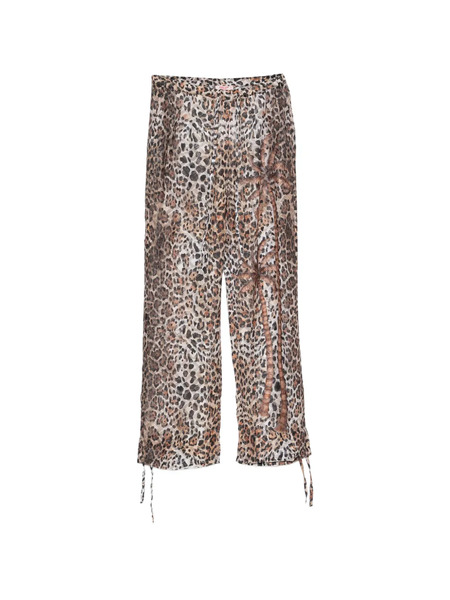  Pin Up Stars Wild Leopard Trousers - Neutrals 