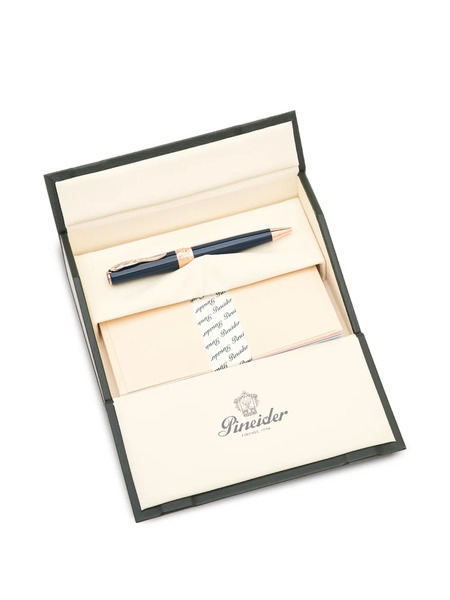  Pineider Classic Rose Gold Ballpoint Pen (14cm X 1.35cm) - Blue 