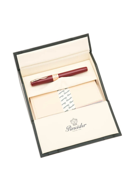  Pineider Classic Rose Gold Rollerball Pen (14.4cm X 1.55cm) - Red 