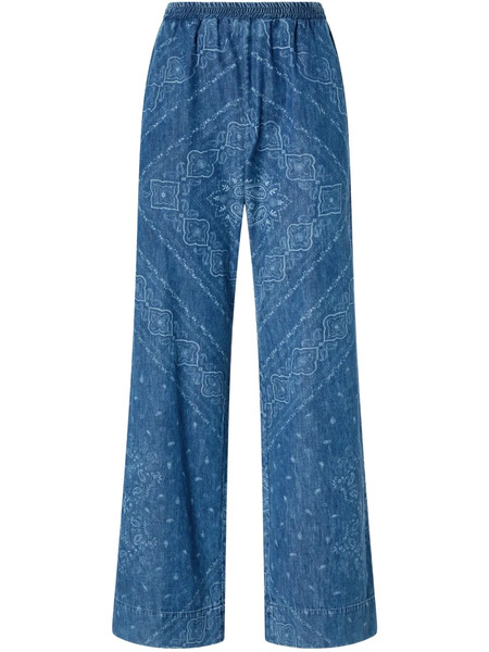  Pinko Bandana-print Jeans - Blue 