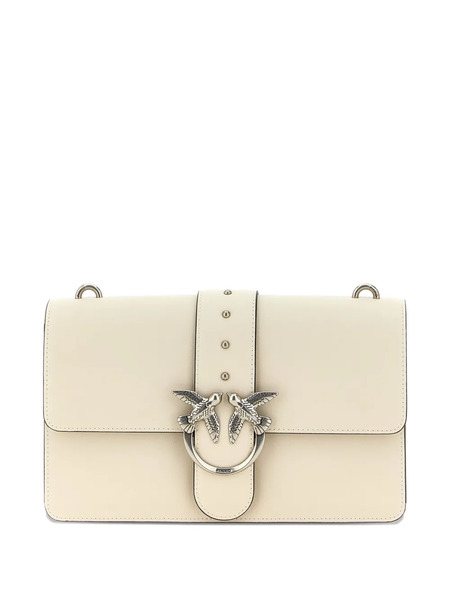  Pinko Bird-embellished Flap Cross Body Bag - Neutrals 