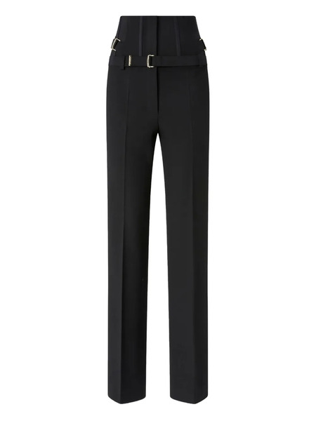  Pinko Buckle Belt Trousers - Black 