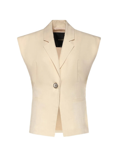  Pinko Buttoned Gilet - Neutrals 