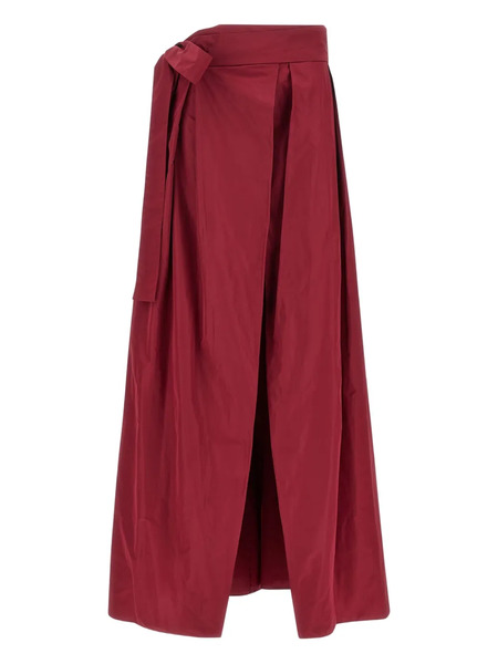  Pinko Cavallinaì Pleated Maxi Skirt - Red 