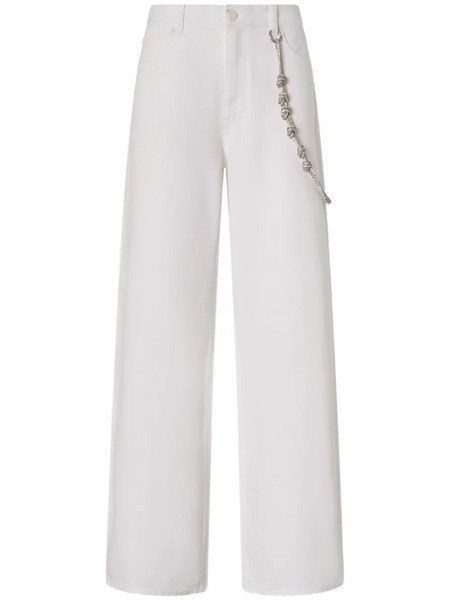  Pinko Chain-detail Pants - White 