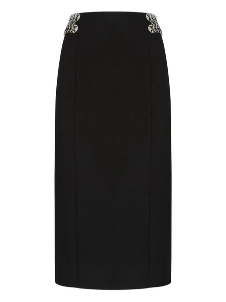  Pinko Chain-embellished Pencil Skirt - Black 