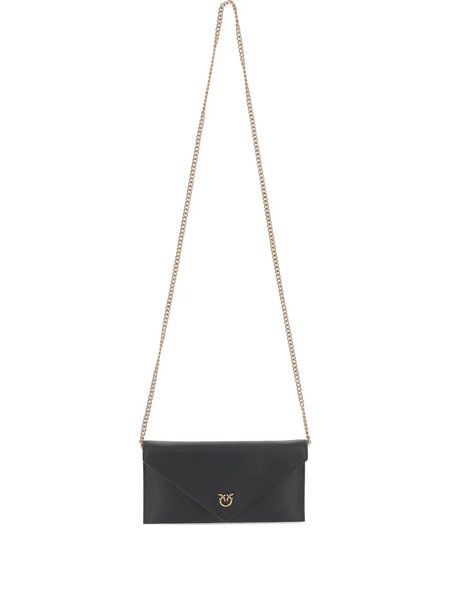 Pinko Chain-strap Flap Cross Body Bag - Black 