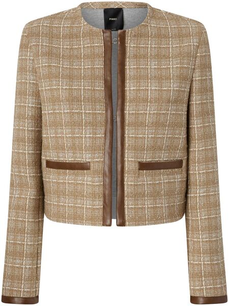  Pinko Checked Jacket - Neutrals 