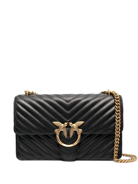  Pinko Classic Icon Chevron-quilted Love-bag - Black 