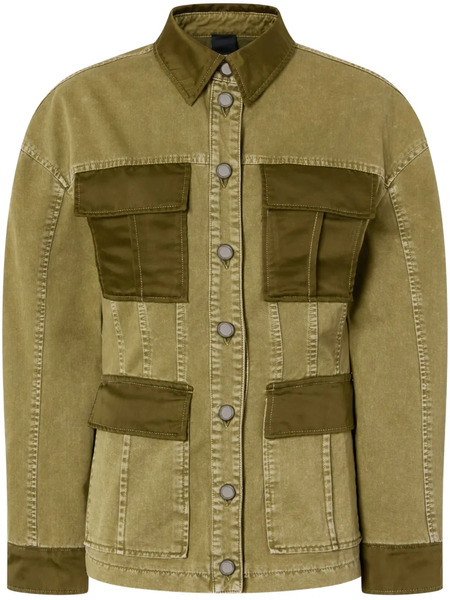  Pinko Cotton Bomber Jacket - Green 