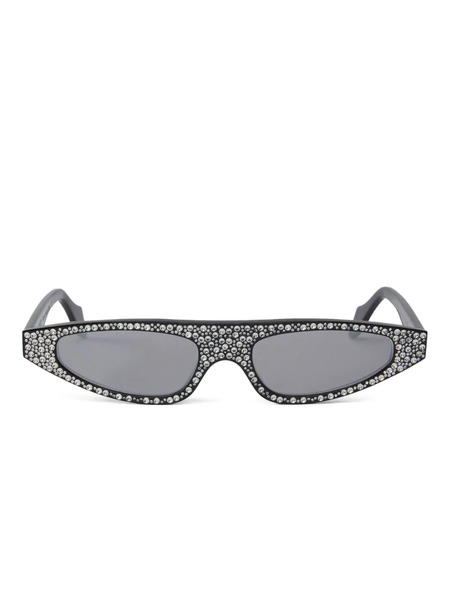  Pinko Crystal-embellished Geometric Sunglasses - Black 