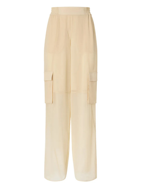  Pinko Elastic-waist Cargo-pocket Trousers - Neutrals 