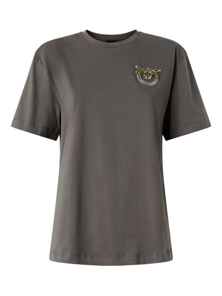  Pinko Embellished T-shirt - Grey 