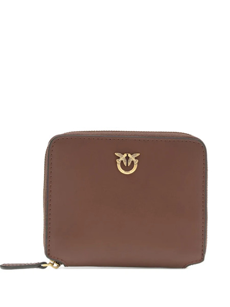  Pinko Emblem Zip Taylor Wallet - Brown 