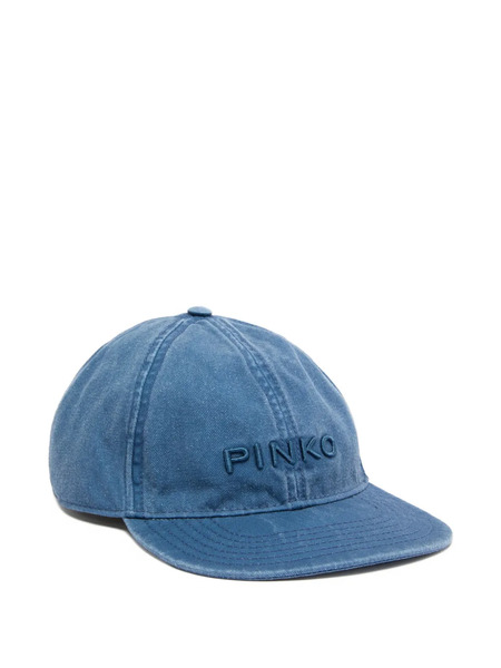  Pinko Embroidered Cotton Hat - Blue 