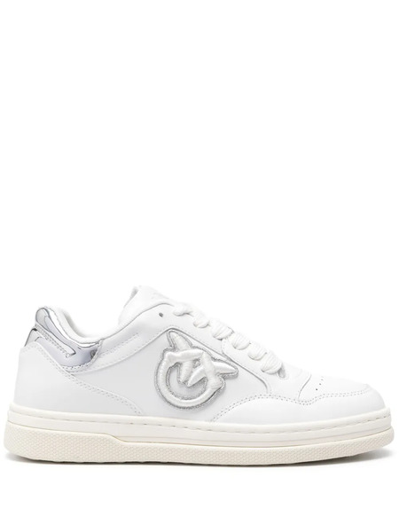  Pinko Embroidered-logo Sneakers - White 