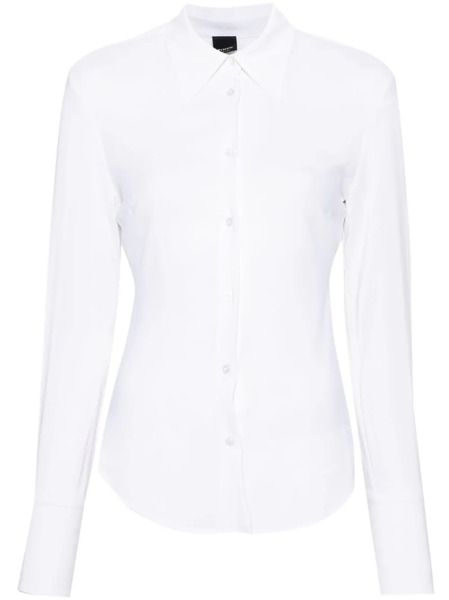  Pinko Fitted Long-sleeve Shirt - White 