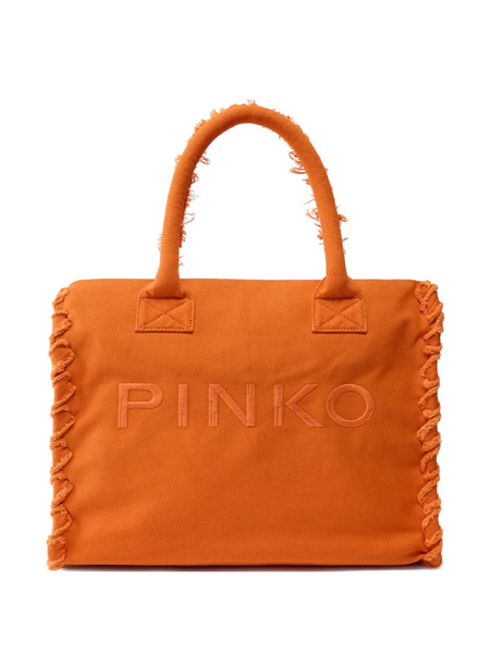  Pinko Fringed Beach Bag - Orange 