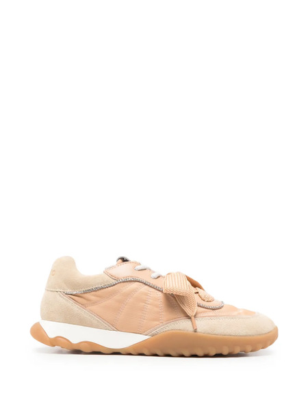  Pinko Gea Appliqué Lace-up Sneakers - Neutrals 