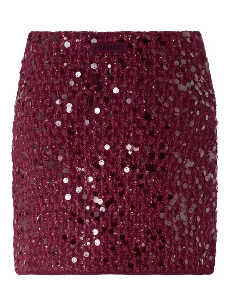  Pinko Gimme Mini Skirt - Red 
