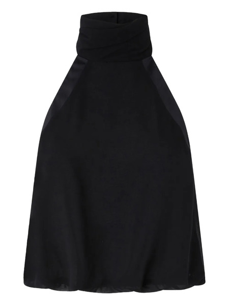  Pinko Halter-neck Satin Top - Black 