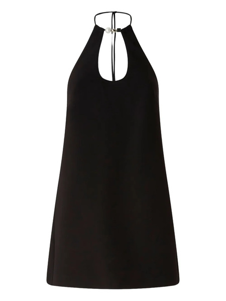  Pinko Halter-neck Tie-fastening Cocktail Dress - Black 