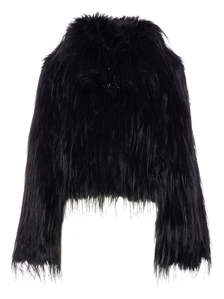  Pinko High-neck Faux-fur Jacket - Blue 