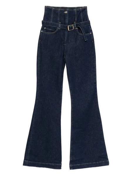  Pinko High-waisted Belted Jeans - Blue 