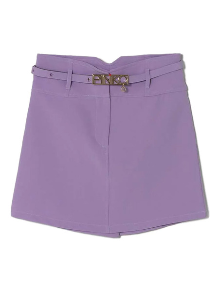  Pinko Kids Logo-lettering Skirt - Purple 