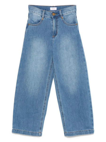  Pinko Kids Logo-print Flared Jeans - Blue 