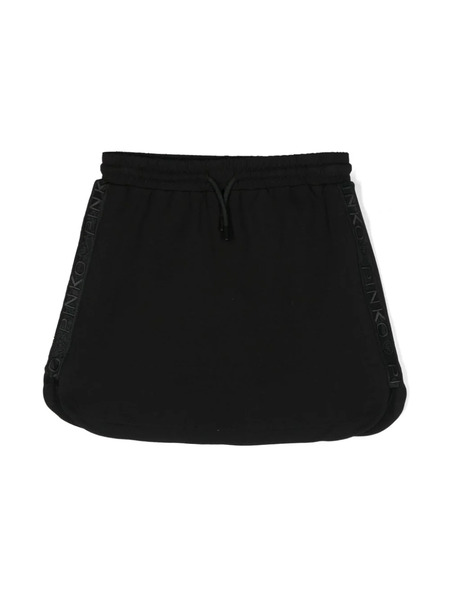  Pinko Kids Logo-trim Skirt - Black 