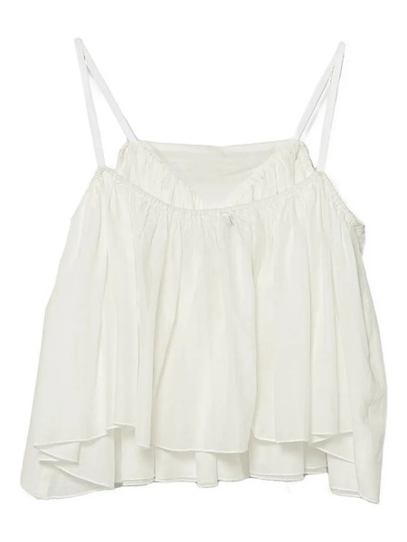  Pinko Kids Ruffled Embroidered Top - Neutrals 