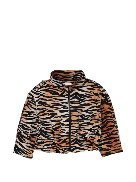  Pinko Kids Tiger-print Jacket - Neutrals 