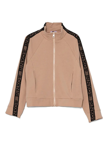  Pinko Kids Zip-up Sweatshirt - Neutrals 