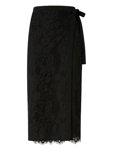  Pinko Lace Midi Skirt - Black 