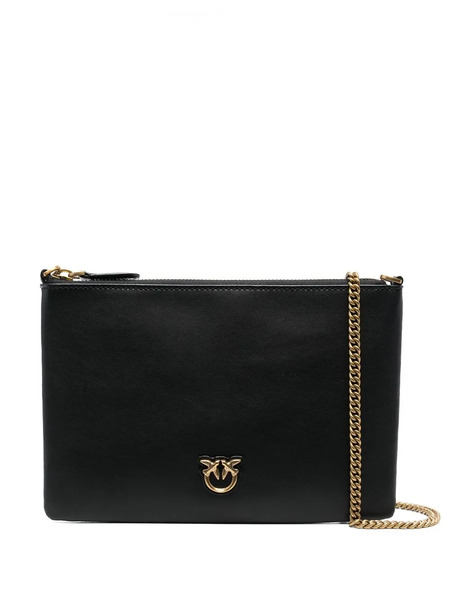 Pinko Leather Clutch Bag - Black 