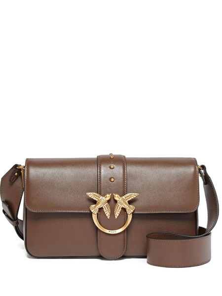 Pinko Leather Shoulder Bag - Brown 